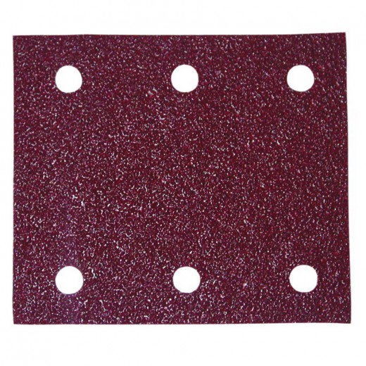 Brúsny papier 114 x 102 mm (suchý zips velcro, 6 otvorov)